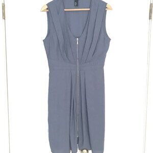 H&M Zipper Front Dress - steel gray - sz 10